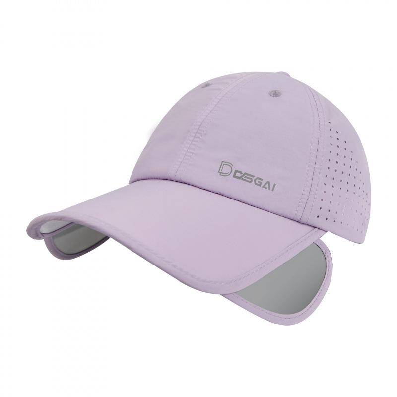 Summer Sunscreen Cap Women Pull Anti-Ultraviolet Outdoor Sunshade Cap Men'S Quick-Drying Baseball Cap