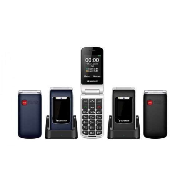 CELT23 NOIR Le CELT23, le téléphone senior idéal pour les personnes âgées. Avec son design à clapet, le CELT23 garantit simplicité,