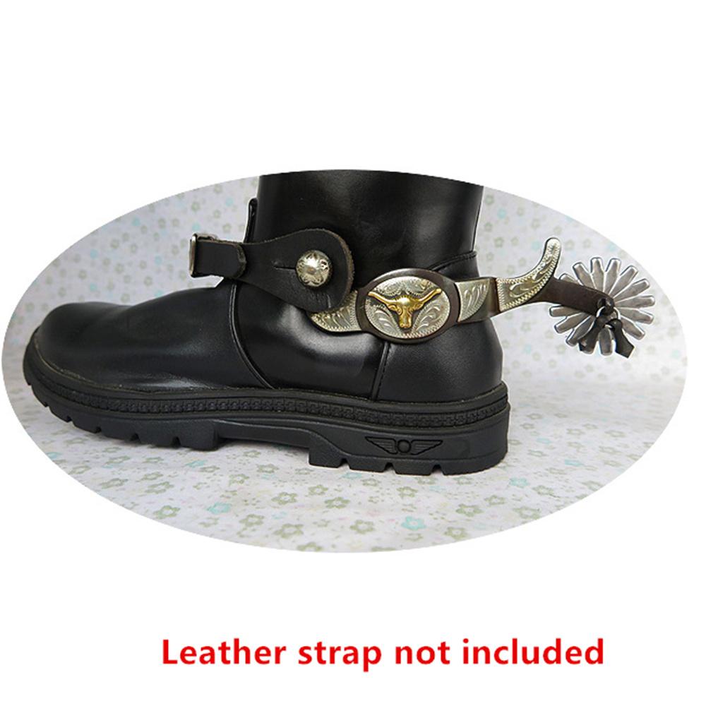 1Pc Antique Men'S Spur With Electroplated Alloy Gears