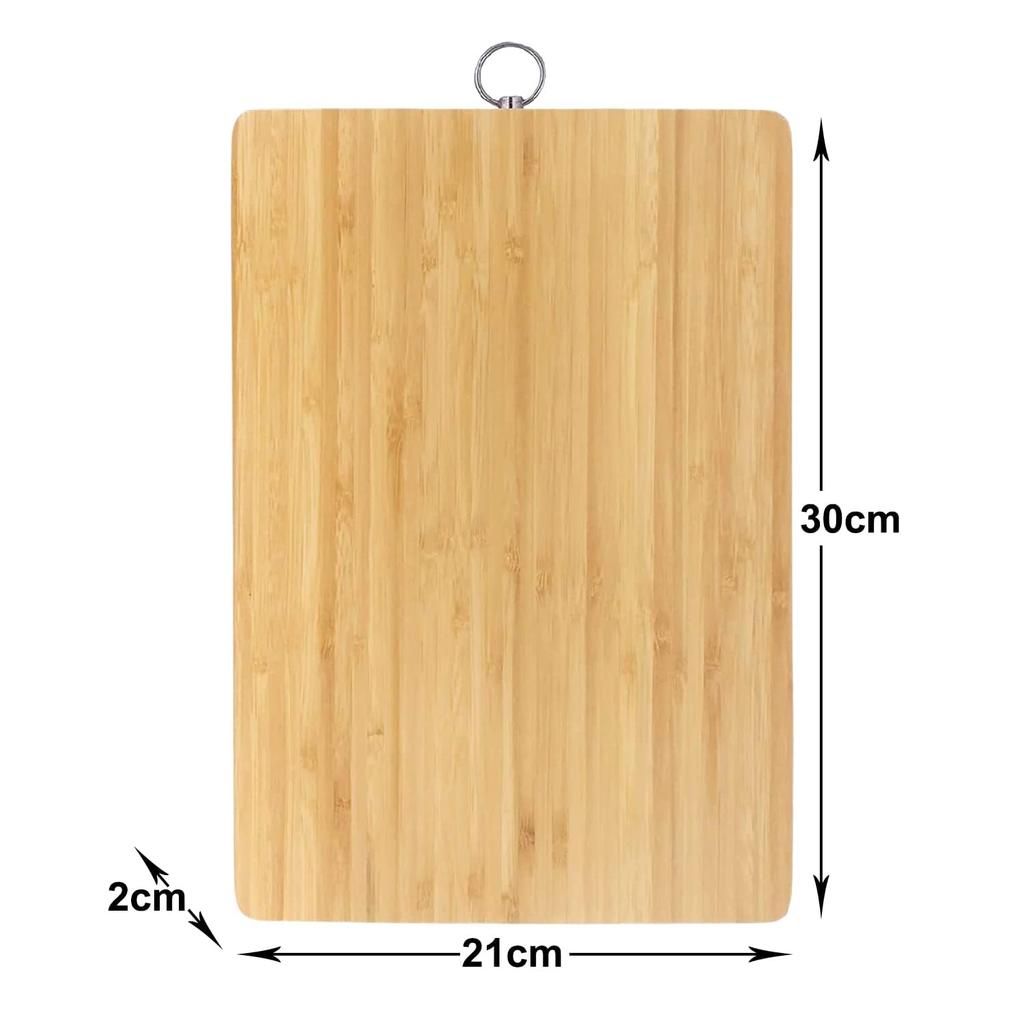 RSINC Premium Wooden Cutting Board | Durable Kitchen Chopping Board with Steel Hanging Hook for Fruits & Vegetables  Steel Hook Brown