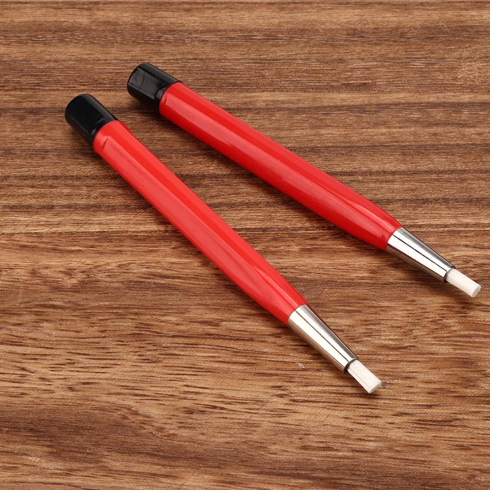 2pcs Fiber Rust Removal Brush Pen Watch Parts Polishing Cleaning Tool