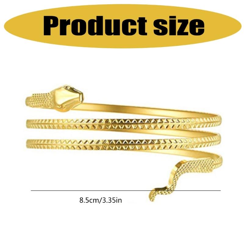 Mankiet na ramię dla kobiet nastolatek bransoletka na ramię dla dziewcząt kobiet elastyczna biżuteria plażowa błyszczący wąż