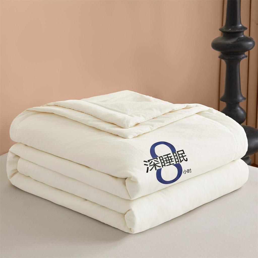 Class A Raw Cotton & Baby-Grade Soybean Fiber Summer Quilt - Ideal for Dormitory, Home Use, Air-Conditioned Rooms, Gifts
