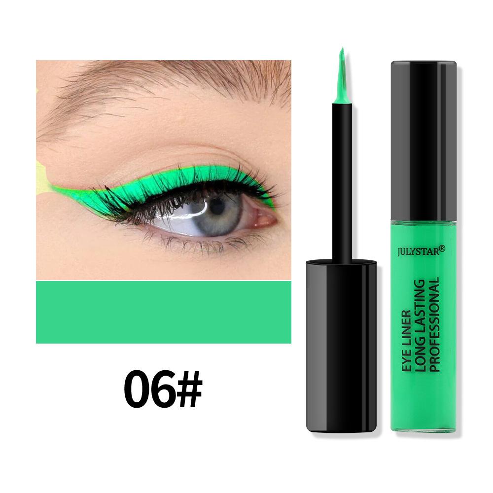 Kühler schwarzer Eyeliner Farbiges Eyeliner-Stift Wasserdichter, ölbeständiger und wischfester matter Eyeliner