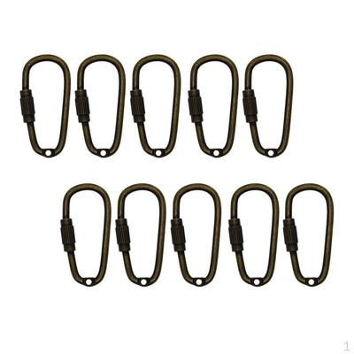 Pieces Mini Steel Screw Closure Keychain Hook Carabiner