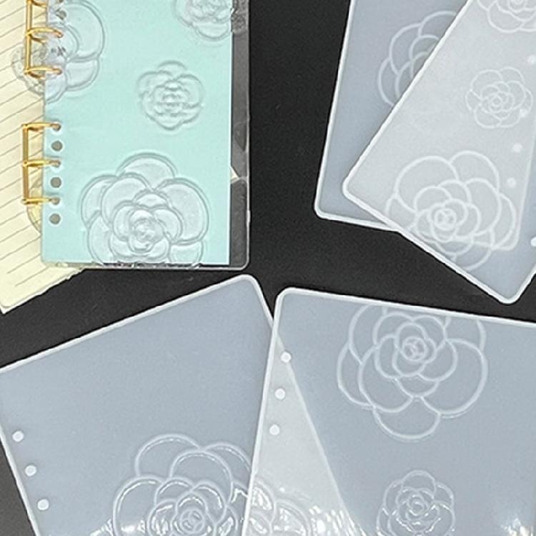 Notebook Silicone Mold Camellia Pattern Decoration Art Decorative Mold
