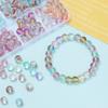30/50pcs 8mm Transparent Double Color Jelly Glass Bead Round Spacer Loose Bead for DIY Bracelet Necklace Jewelry Making Supplies