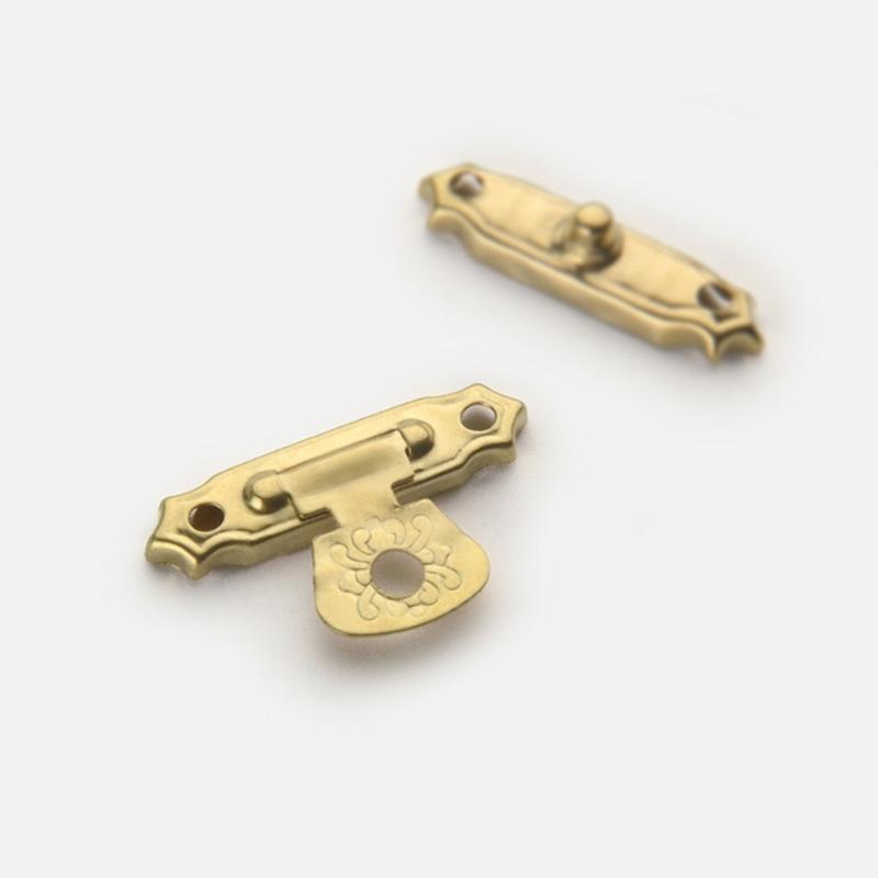 8pz Cerniere e Chiusure Vintage Eleganti con Viti per Scatola in Legno Decorazione Scatola per Progetti di Appassionati Forniture