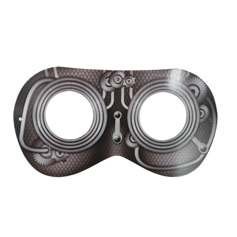 DIY Painted Paper Mache Mask Masquerade Mask Animal Half Face Mask Halloween Cosplay Costume Props for Kids Teen Gifts