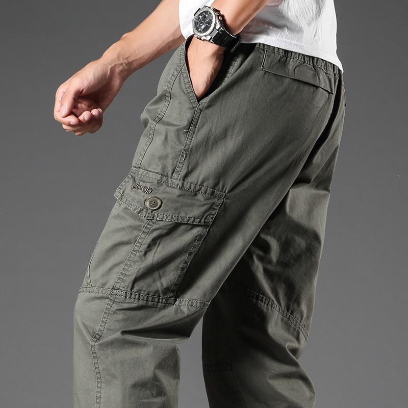 Pánské kalhoty Cargo Pánské Bavlněné overaly Outdoorové kalhoty Velká velikost 6XL Oblečení Camo Turistické kalhoty
