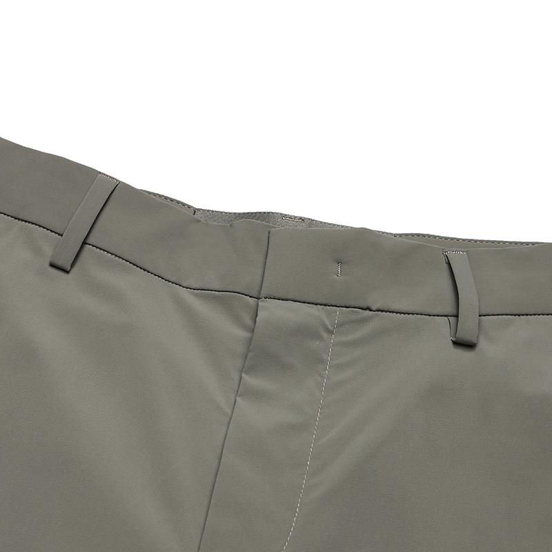 FILA White Series Comfortable Casual Simple Solid Color Basic Woven Pants Men Bottoms Gray-Brown F11M523801F-GY