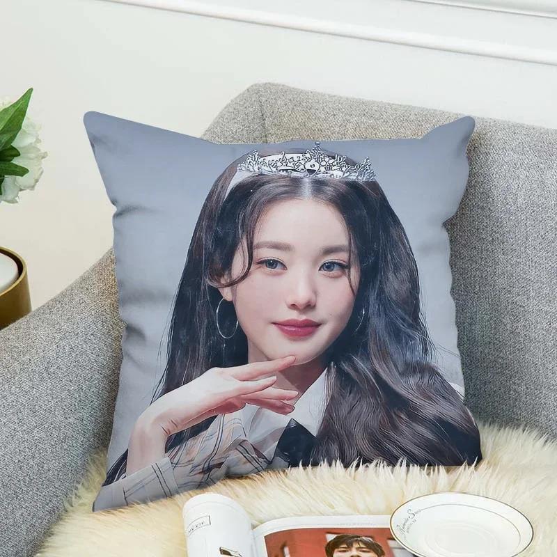 Pillow Cases Jang WonYoung Decorative Pillows Covers Sofa Cushions Pillowcases 50x50 Fall Decor Cushion Cover 45*45 Pillowcase