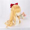 Sailor Venus cosplay wig Golden Long hair Fiber synthetic wig Heat resistant Hair
