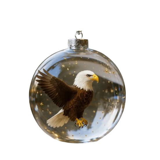 Birds 2D Acrylic Christmas Ornaments Decorative Wild Animal Figurines Ocean Theme Themed Decor Gift for Nature Lovers Festive Decorations