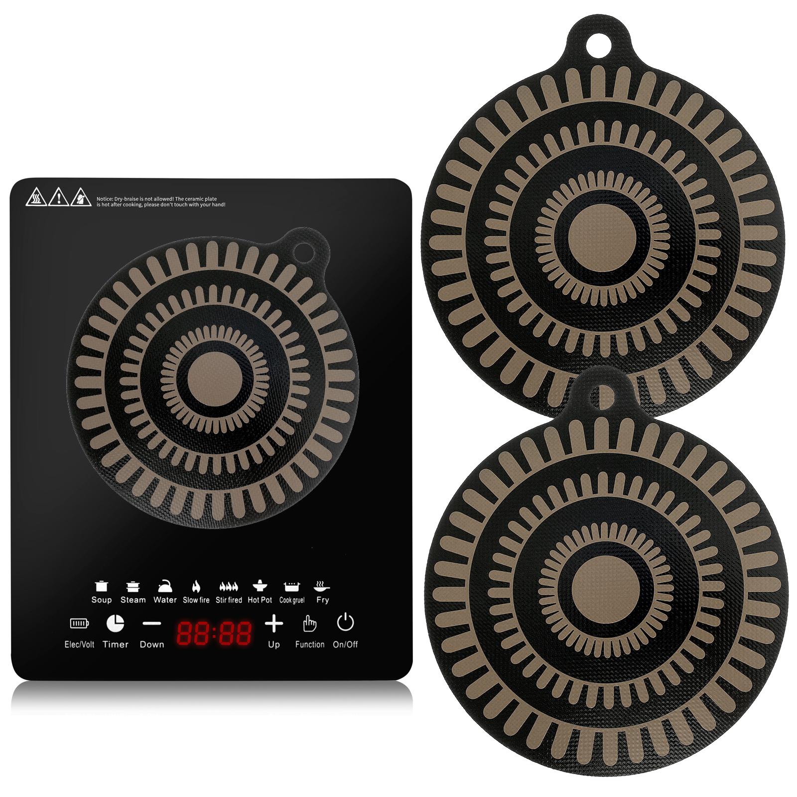 

Stove Top Cover Heat Resistant Silicone Stove Mat Protector Colour Changing Design Thicken Induction Covers Kitchen Utensils about 22x25cm