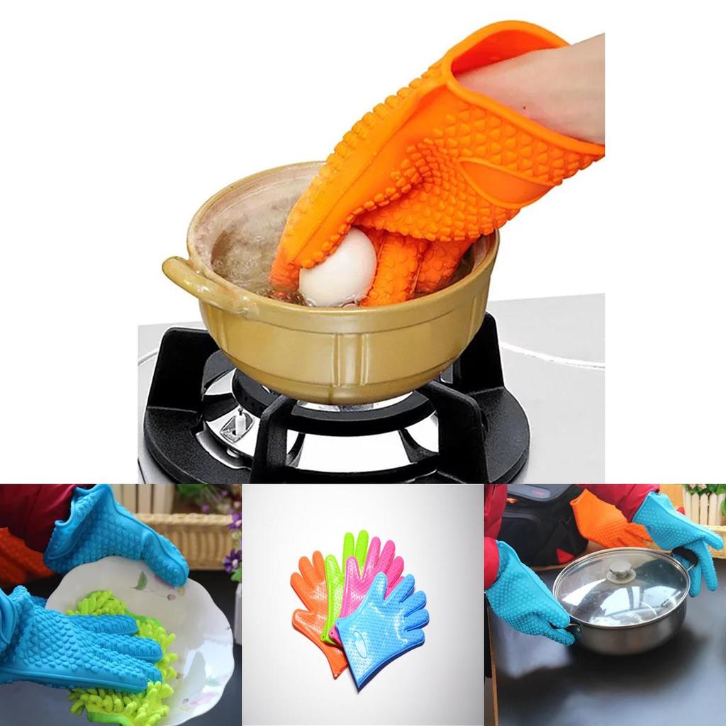 Versatile Silicone Heat Resistant Gloves For Kitchen Oven Grill And Bbq Adventures