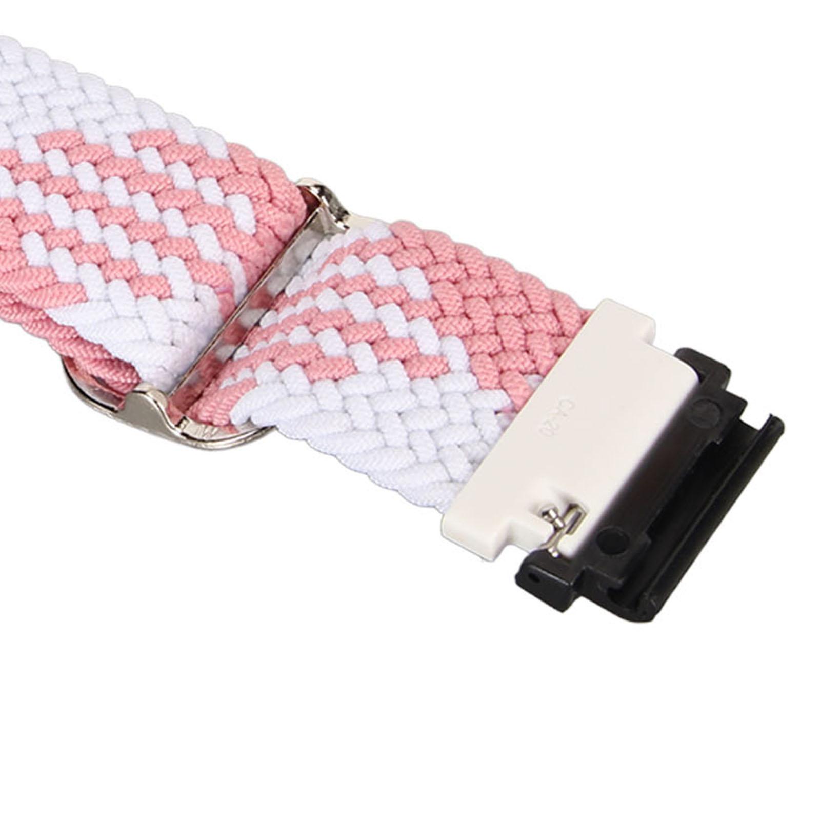 Nylon Horlogeband Verstelbare Vervangingsband Sport Ademende Band voor Fenix 7S voor 6S voor 5S roze