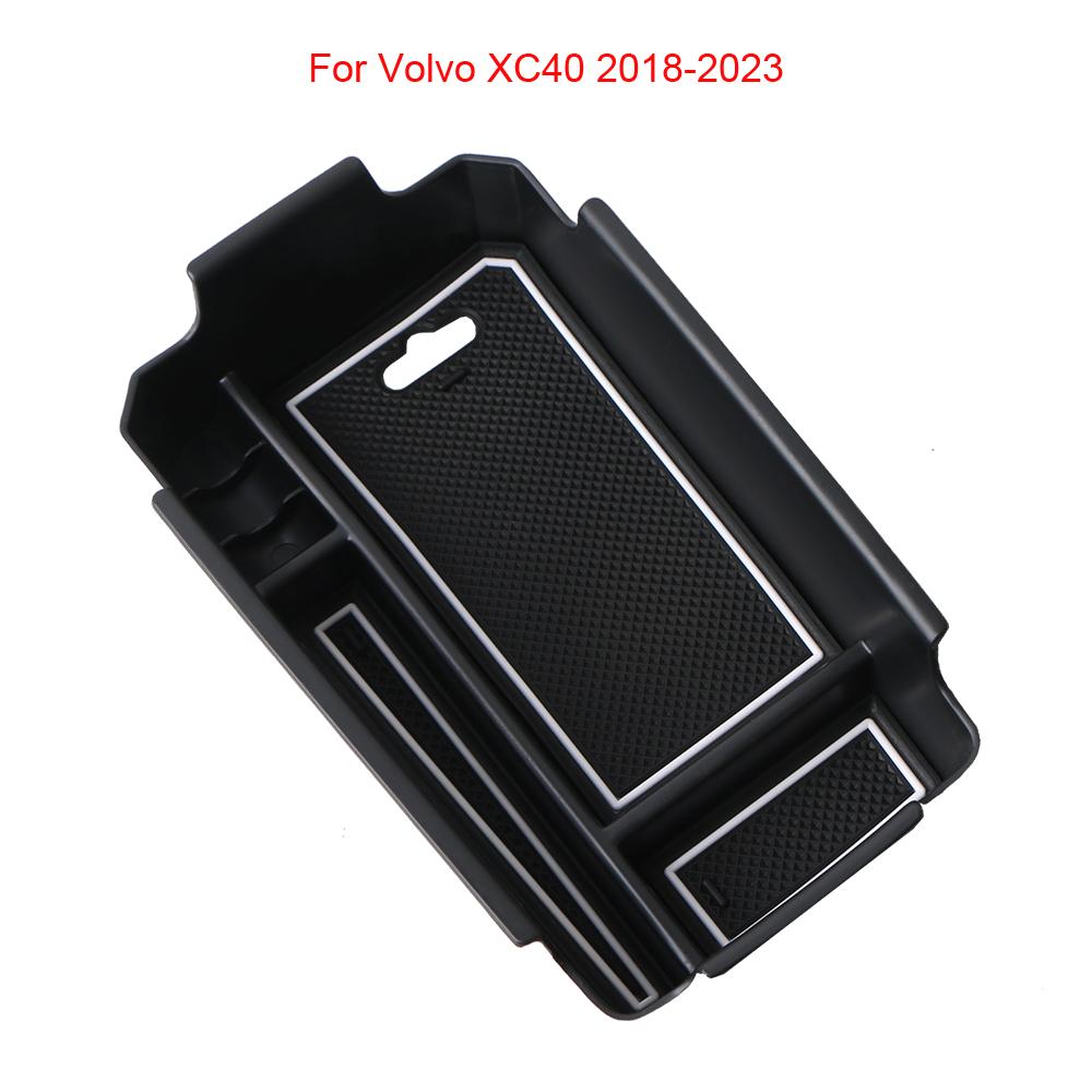 Car Central Armrest Storage Box Holder For Volvo XC40 2018-2023 Center Console Organizer Tidying