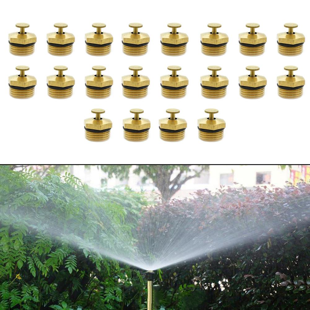 8/20pcs G1/2 Brass Sprinkler Head With 360Degree Adjustable Nozzle Garden Irrigation Atomizing Nozzle For Horticulture