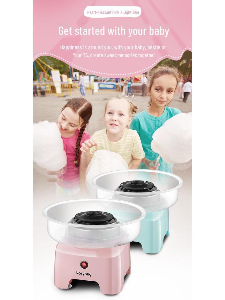 Nuoyang Kids' Automatic Cotton Candy Maker - Mini & Colorful Sugar Art Machine