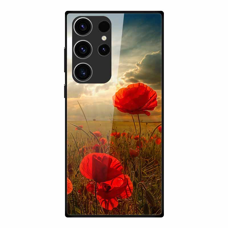 Phone Case For Samsung S23 Ultra Back Cover Case Tempered Glass Soft Funda For Samsung Galaxy S23 Plus Case S 23 + Ultra Coque