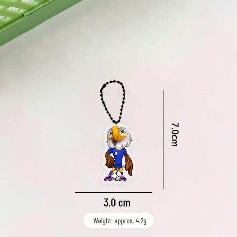 Acrylic World Cup Keychain & Lanyard: Mexico, US, Canada Edition