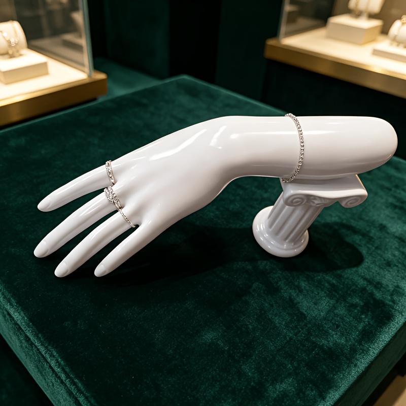 Plastic Hand Mannequin Display Stand for Rings, Bracelets, Jewelry