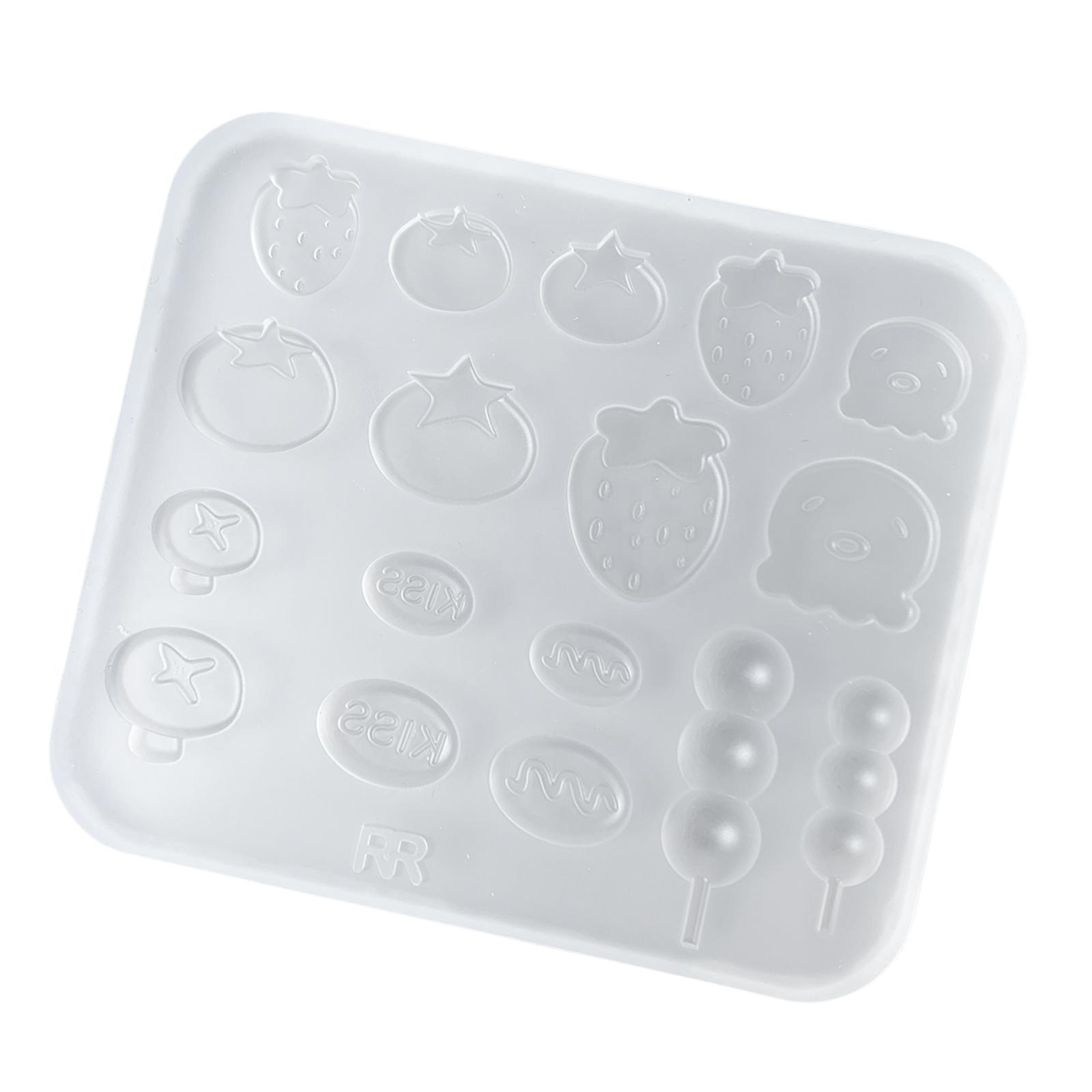 

Silicone Nail Art Molds with Food Theme Manicure Fashionable Nail Art Designs Moulds Suitable for Hand-Making Pendants