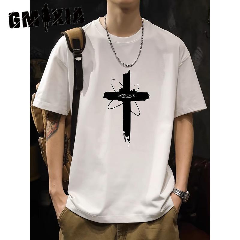 

GMXIA Fashion Casual Summer Short Sleeve O-Neck Blouses & Shirts XXXXXL