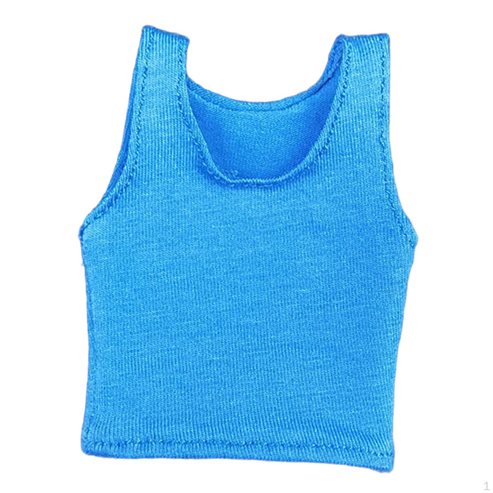 

1/6 Женский жилет, одежда ручной работы для кукол, костюм для 12-дюймовых фигурок, аксессуары для моделей синий