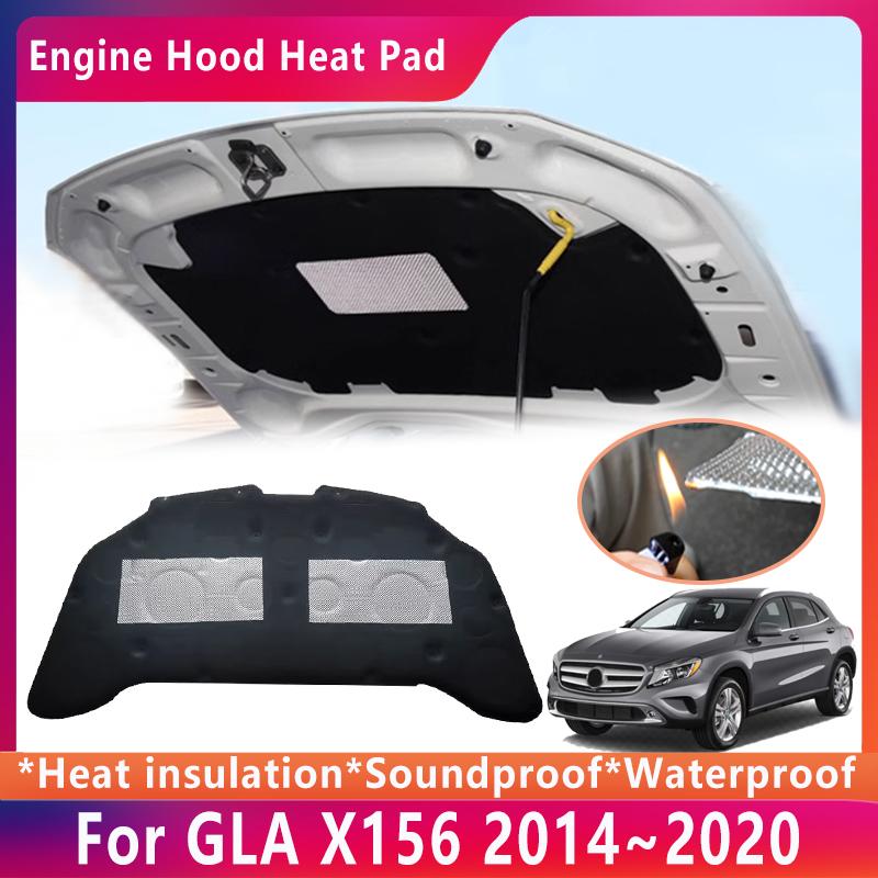 Front Hood Engine Soundproof Cotton For Mercedes Benz GLA X156 2014~2020 200 CDI Urban Insulation Sound Pad Mat Car Accessories
