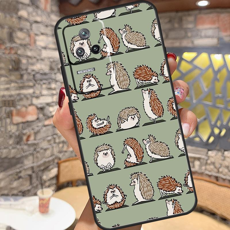 Animal Hedgehog Case For Xiaomi 14T Pro 13T 11T 12T 13 14 15 Ultra POCO X6 X7 Pro X3 X5 M6 F5 F6 Pro Cover