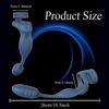 3 In 1 Vibrator Vibrating Penis Ring Anal Plug, Vibrating Cock Ring with Bullet, 10 Vibration Patterns, Remote Control, Sex Toys for Adult Men