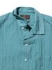 Beams Plus Men's Open Collar Bumpy Nylon S/S Shirt, Size S
