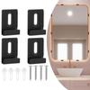 Glass Clips Clips Mirror Package Plastic Stainless Steel Unframed Bathroom Content EVA Fixing Frameless Safety