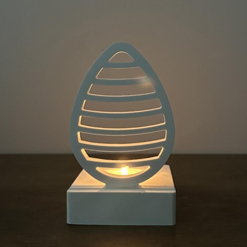 Eggs Shaped Candle Holder Molds with Base for Festival Decorations Candle Holder Tealight Holder Table Ornament
