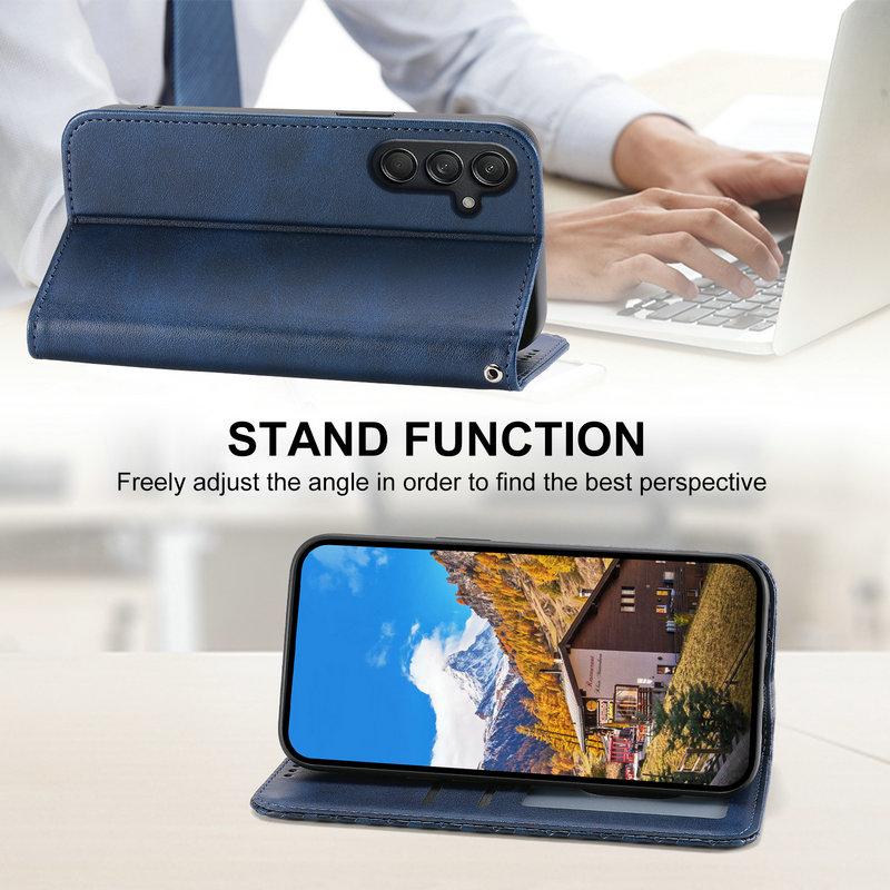 M13 M15 M35 M55 5G Magnet Leder Klapphülle Textur Brieftasche Karten Hülle für Samsung Galaxy M54 55 M 35 34 M14 M23 M62 M32 M12 Etui