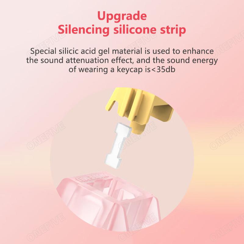 Outemu Tichý Broskyňový V3 Spínač Mazaný Tiché Citrónové V3 Spínače Mechanická Klávesnica Lineárne Hmatové 5-Pin Hot-swap PA66 Predmazané POM