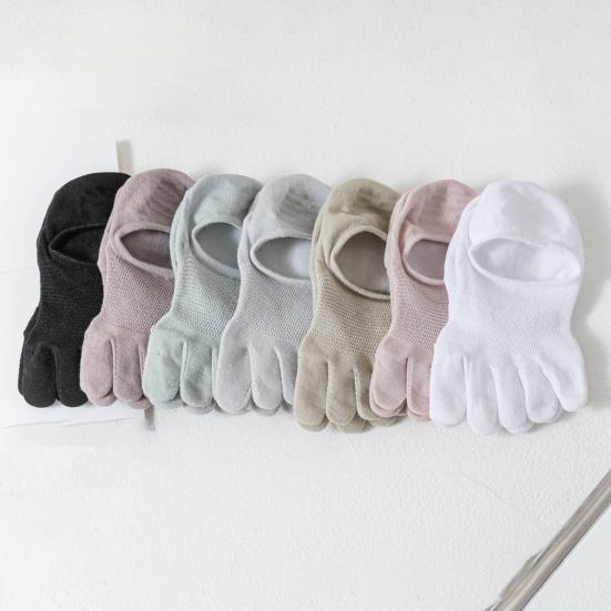 1 par dame lavt kutt tåsokker sklisikre pustende svetteabsorberende grunne munn bomullssokker sommer elastiske ensfargede usynlige sokker