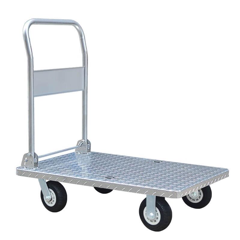 Folding Flatbed Hand Truck with Rubber Wheels