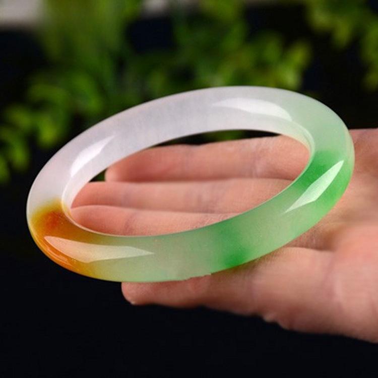 Natural Icy Species Emerald Jade Βραχιόλι Μοντέρνο γούρι Emerald Bangle βραχιόλι νεφρίτη Γυναικείο δώρο