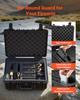 VEVOR Hard Pistol Case, Heavy Duty Hard Gun Case with XPE Foam Interior, Waterproof Pistol Storage Box with Customizable Lining & Handle for Gun