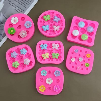 Daisy Camellia Flower Silicone Mold Baking Molds Fondant Cake Decorating Tools Butterfly Shape Resin Clay Chocolate Baking Molds
