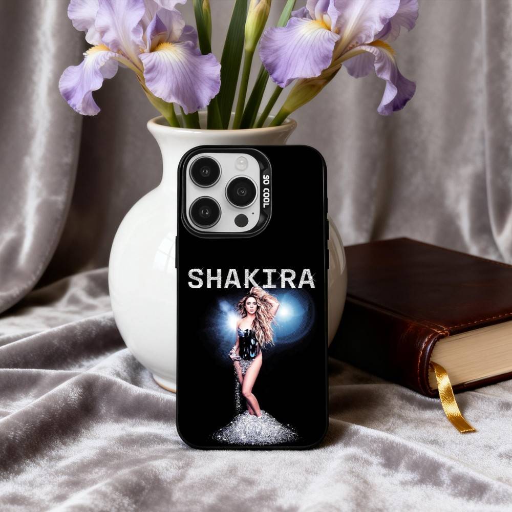 

Popular S-Shakira-A Phone Case For iPhone17,16,15,14,13,12,11 Plus,Pro Max Black Candy silver phone case iPhone16plus