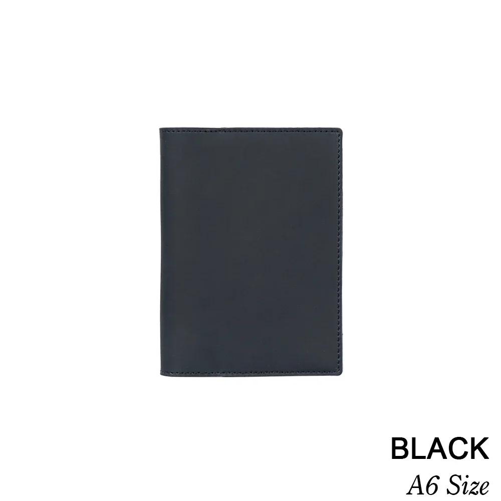 Nachfüllbares Leder A5/ B6 Slim/ A6 Notizbuch Journale Handgemachte Leder Tagebuchhülle mit 88 Blatt Papier für Schule Büro Schreiben