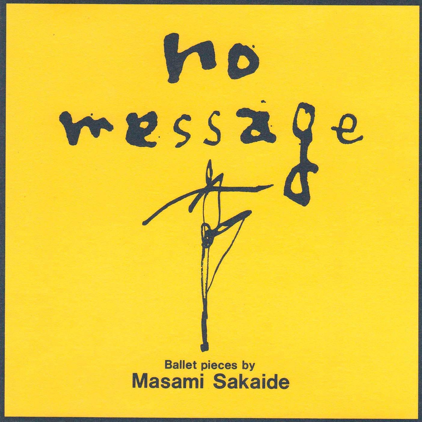 

CD MASAMI SAKAIDE Nomessage CCCD0001 Japan ObiJapanese PopRock Used
