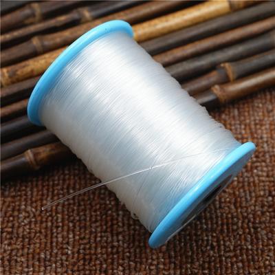 Large Roll Beaded Material Transparent Line Handmade Line Crystal Fishing Line Non-Elastic Fish Thread Diy Jewelry Accessories