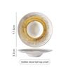 Ceramic Hat Plate Luxury Hotel Tableware Creative Western Dinner Plate Gradient Spray Pasta Dish