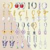 925 Silver Fashion Heart Rose Star Moon Butterfly Ladybug Earrings Ladies Fine Wedding Engagement Party Jewelry Gift