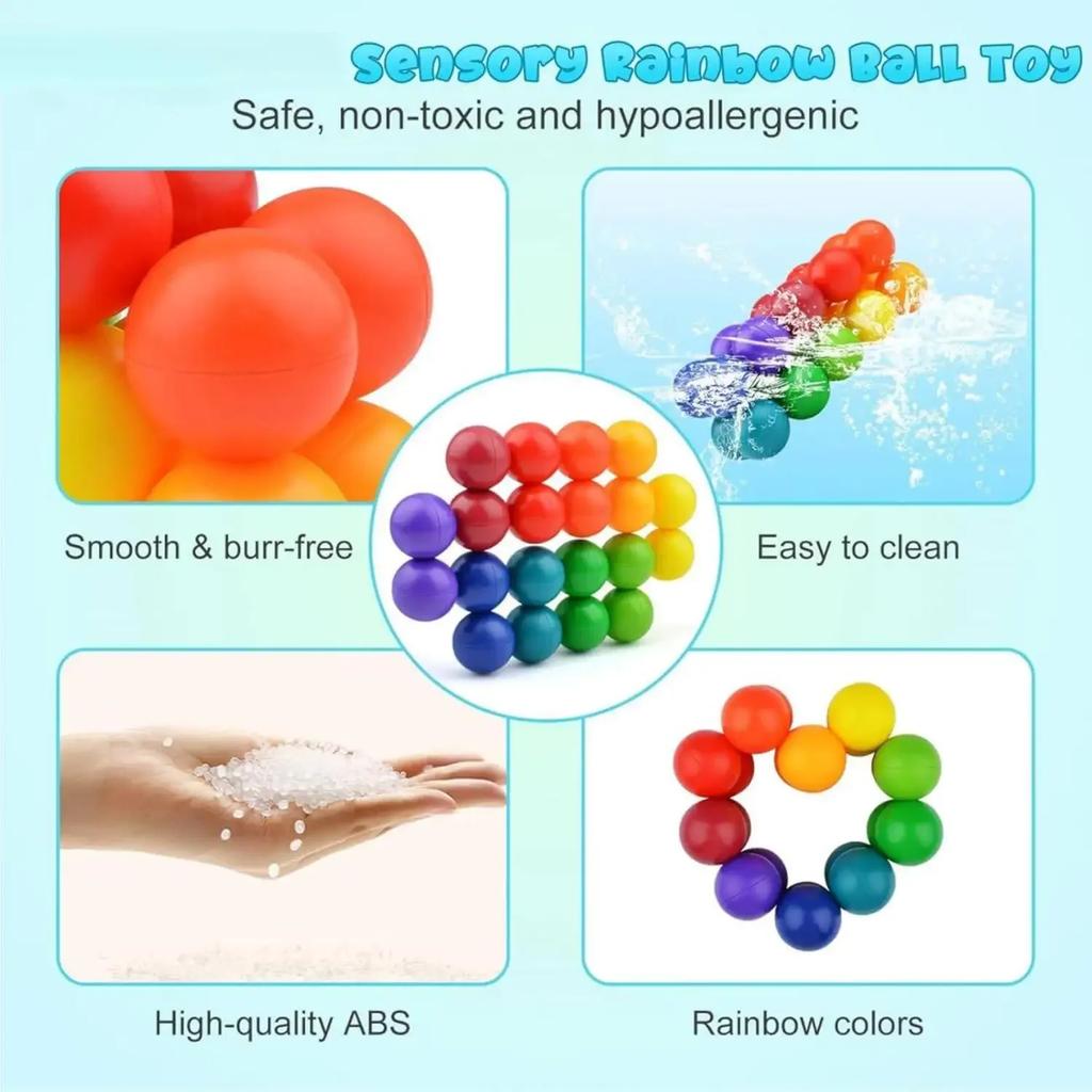 Sensory Fidget Toys  Fidget Ball Autistic  Cool Desk Toy Calm Down Travel Airplane Toys Stuffers Gift for Kids Girls